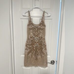 Adrianna Papell sequin mini dress